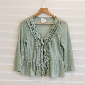 Anthropologie Delleta Jacket Top Blouse- S